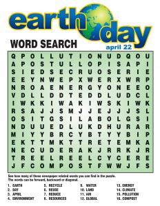 Earth Day Word Search - Best Coloring Pages For Kids