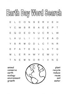 Earth Day Word Search - Best Coloring Pages For Kids