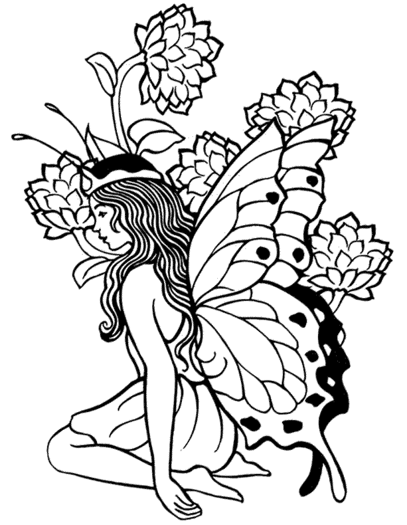 Fairy Coloring Pages For Adults Best Coloring Pages For Kids