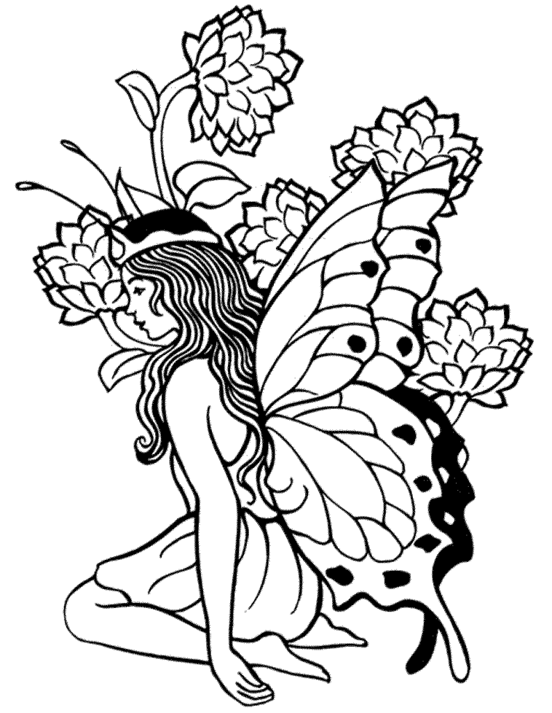 Fairy Coloring Pages For Adults - Best Coloring Pages For Kids