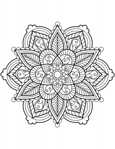 Flower Mandala Coloring Pages - Best Coloring Pages For Kids