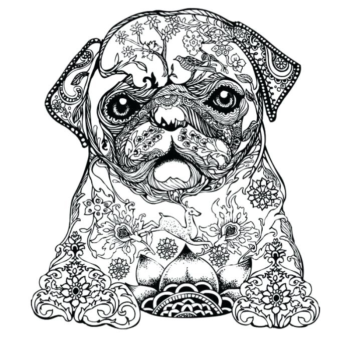 Dog Coloring Pages For Adults Best Coloring Pages For Kids