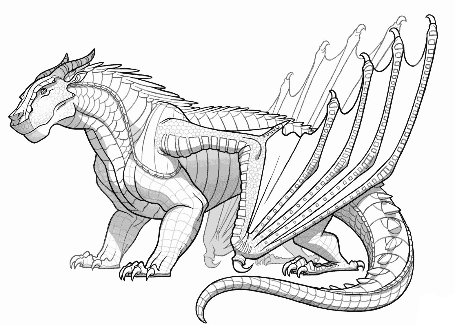 realistic-dragon-coloring-pages
