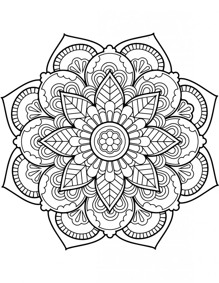 Flower Mandala Coloring Pages - Best Coloring Pages For Kids