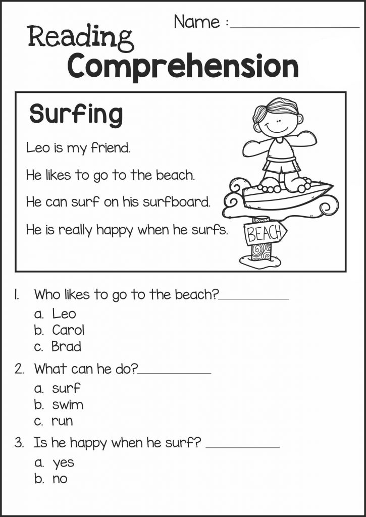 English Worksheets For 2nd Graders