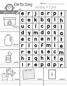 Earth Day Word Search - Best Coloring Pages For Kids