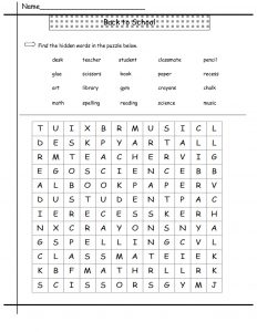 2nd Grade Word Search - Best Coloring Pages For Kids