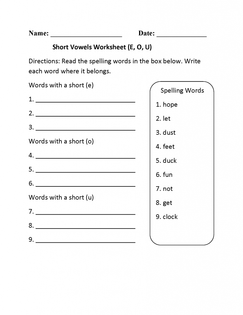 2nd Grade English Worksheets Printable