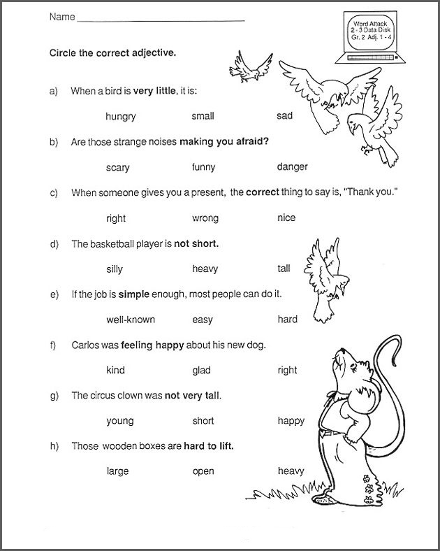 2nd Grade English Worksheets Best Coloring Pages For Kids