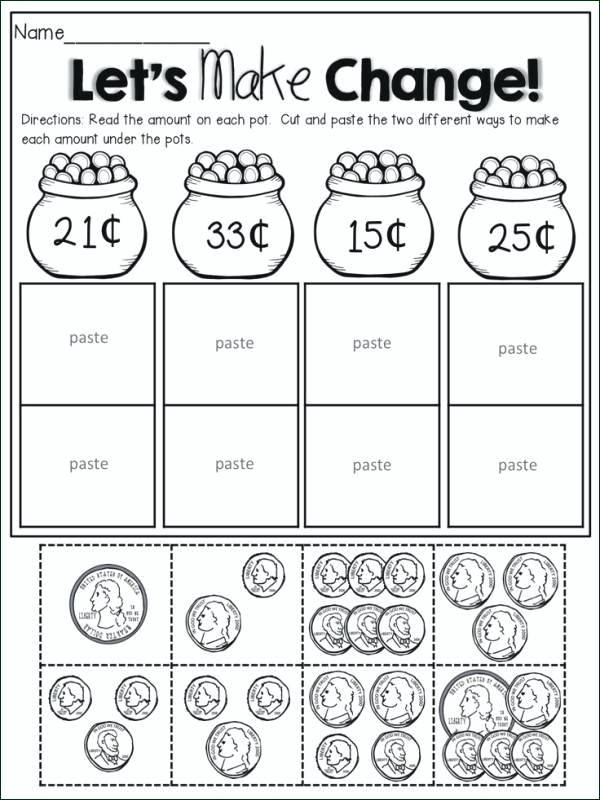 2nd Grade Money Worksheets Best Coloring Pages For Kids