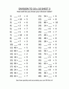 3rd Grade Division Worksheets - Best Coloring Pages For Kids