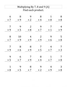 3rd Grade Multiplication Worksheets - Best Coloring Pages For Kids