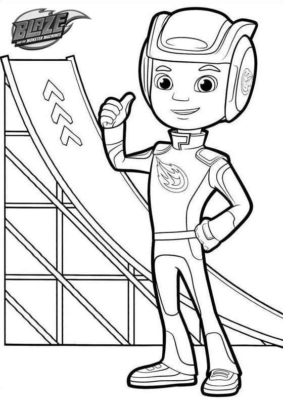 Blaze and the Monster Machines Coloring Pages Best 