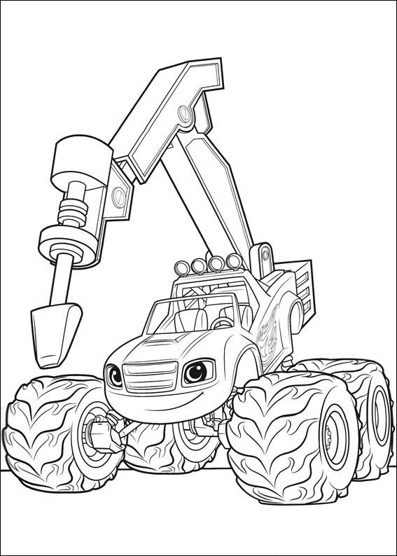 Blaze and the Monster Machines Coloring Pages Best