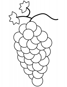 Grapes Coloring Pages - Best Coloring Pages For Kids