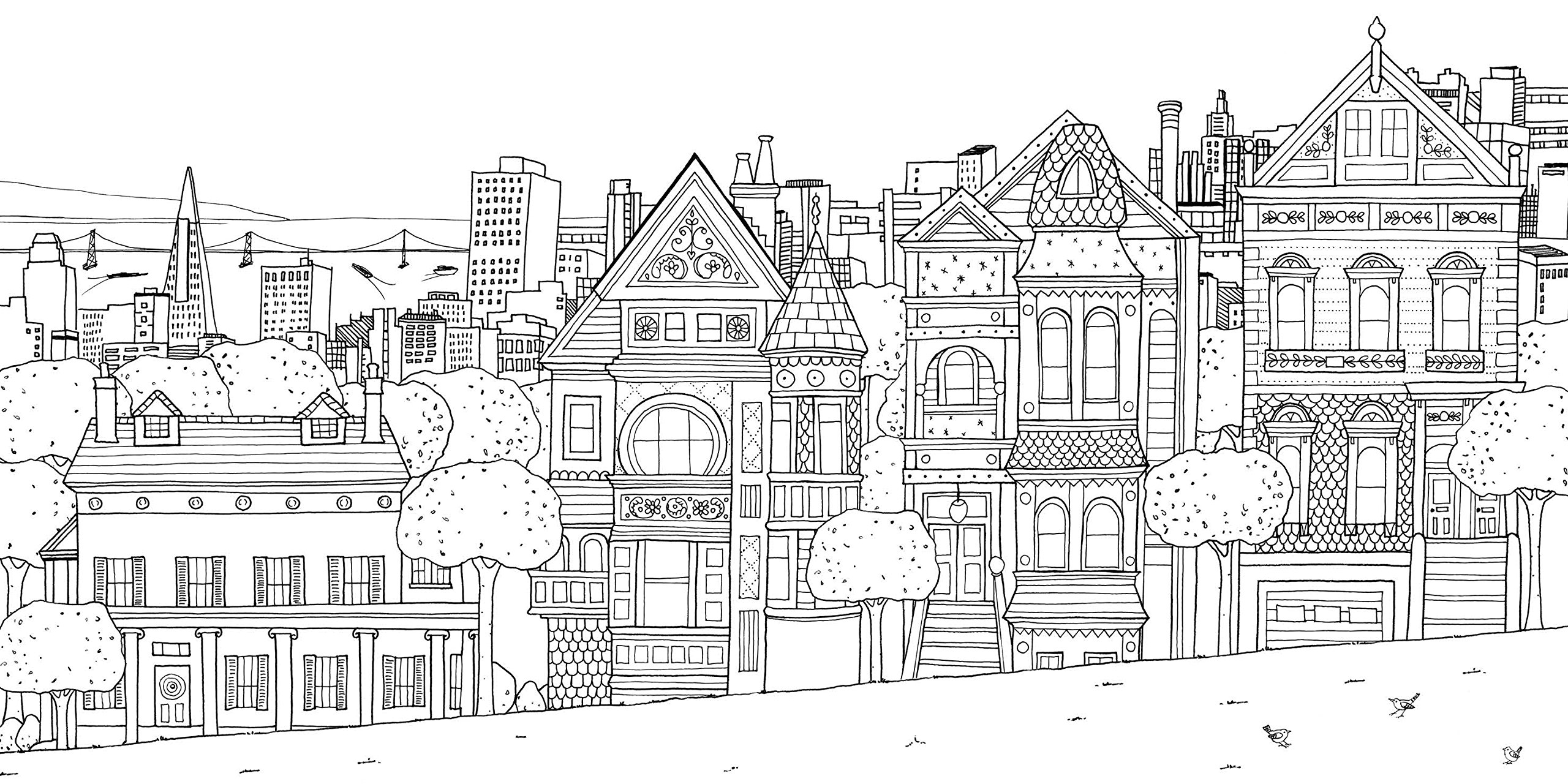 building coloring page