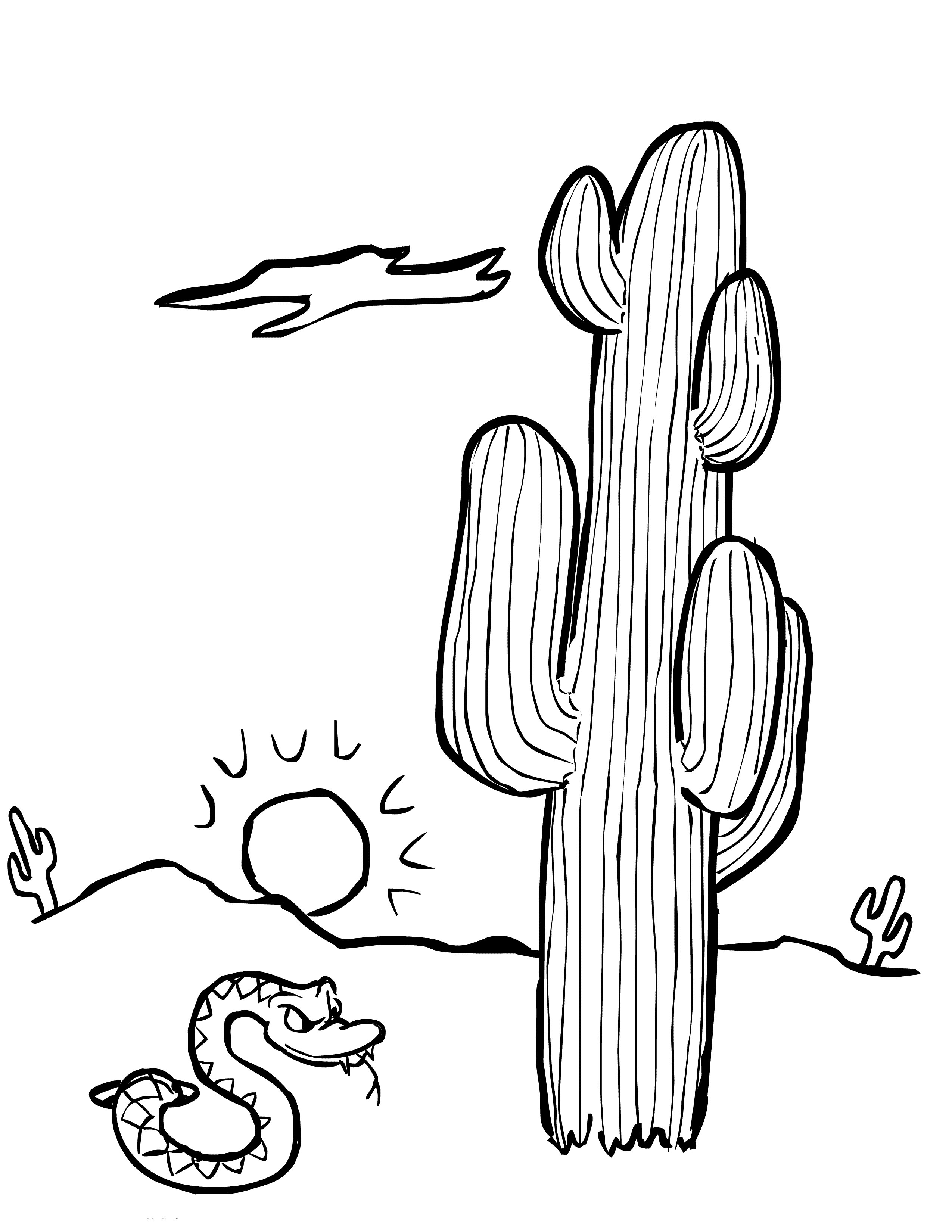 free coloring pages of the desert