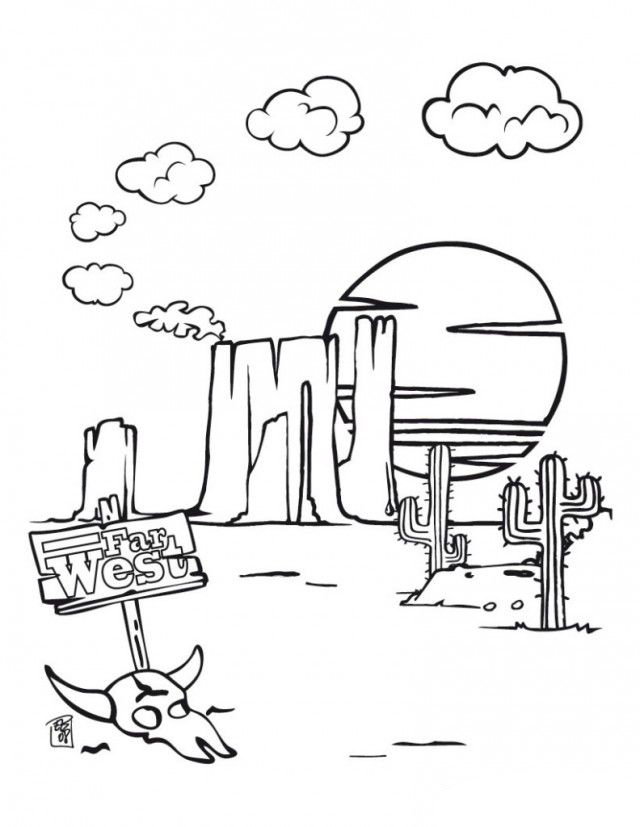 Desert Coloring Pages 8