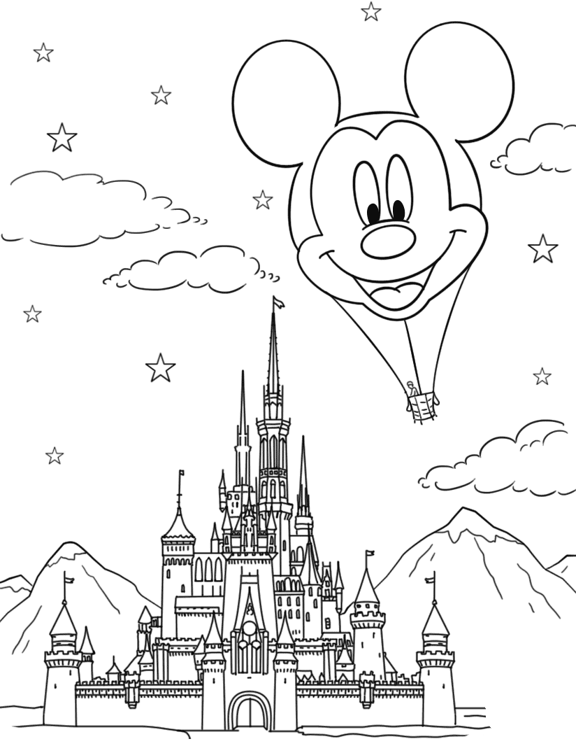 92  Disneyland Coloring Pages  HD