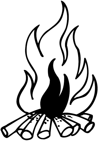 Fire Flames Coloring Pages