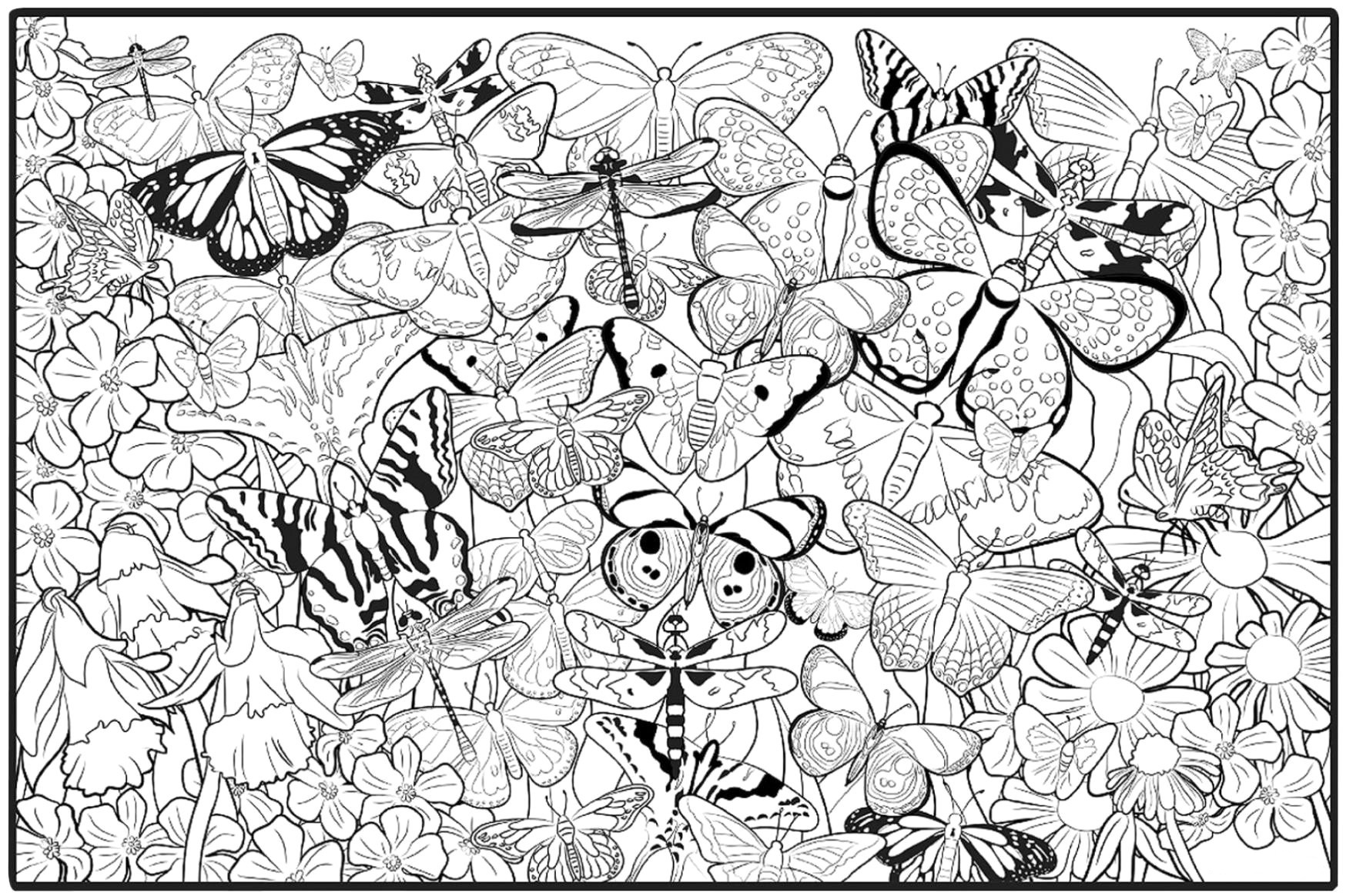 Viral Unique Butterfly Coloring Pages For Adults You Must Know 