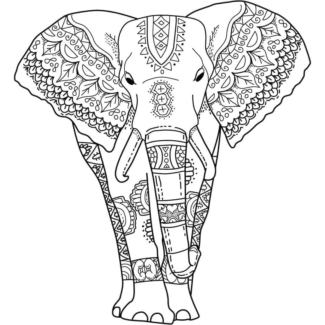 Download Elephant Coloring Pages for Adults - Best Coloring Pages For Kids