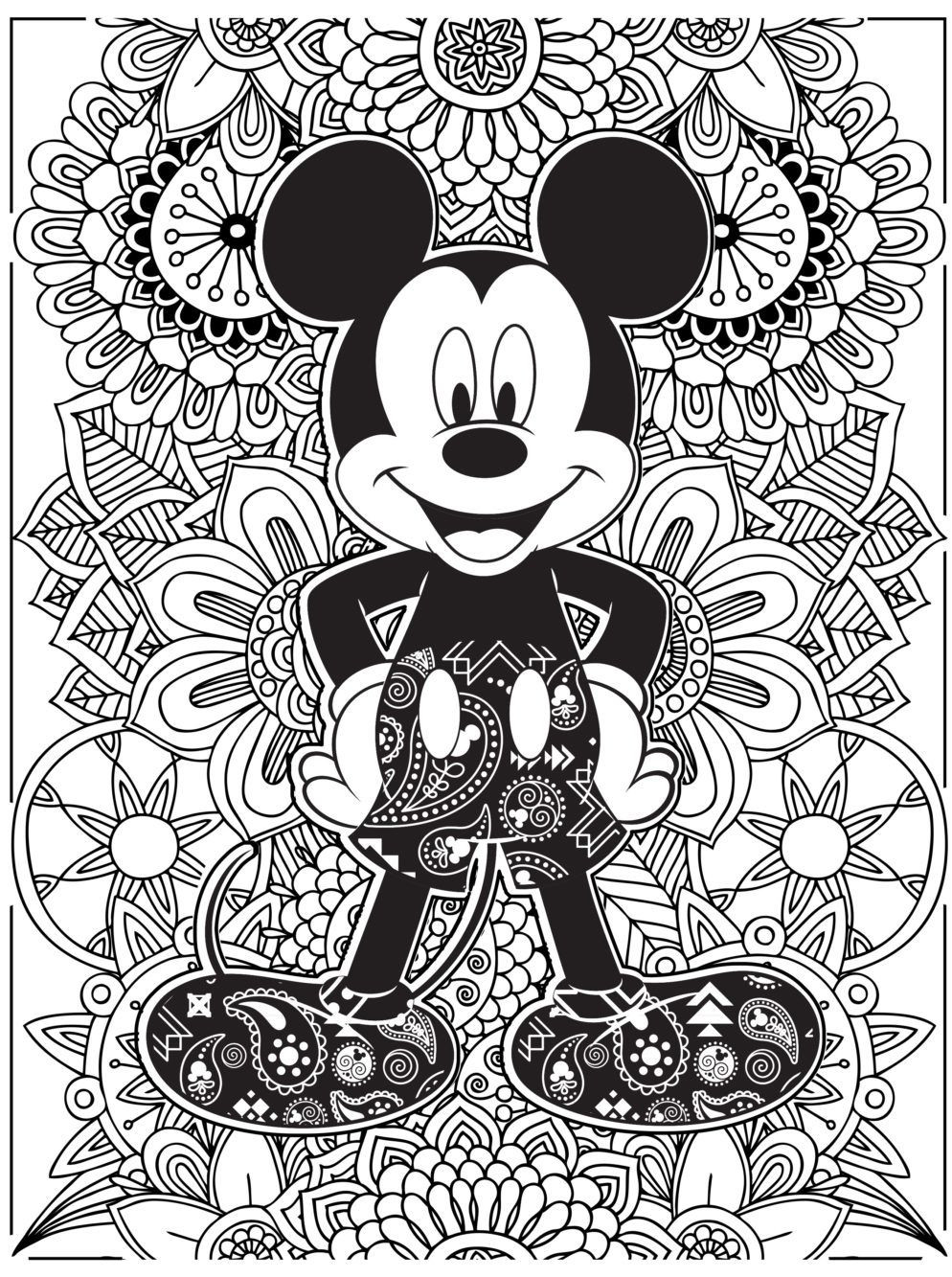Adult Coloring Pages Free Disney