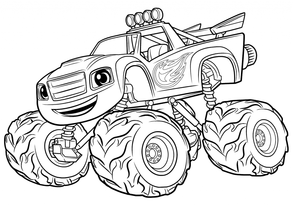 Download Crusher From Blaze Sheets Coloring Pages