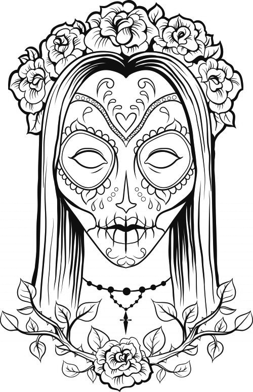 Skull Coloring Pages for Adults - Best Coloring Pages For Kids