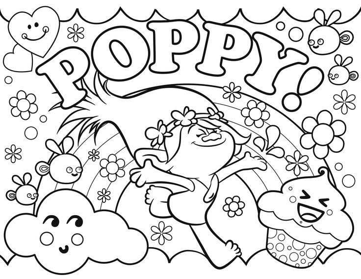 poppy coloring pages  best coloring pages for kids