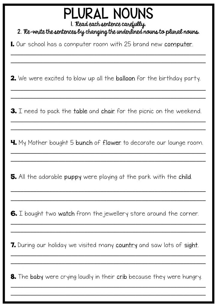 Free Printable Writing Worksheets For 6th Grade