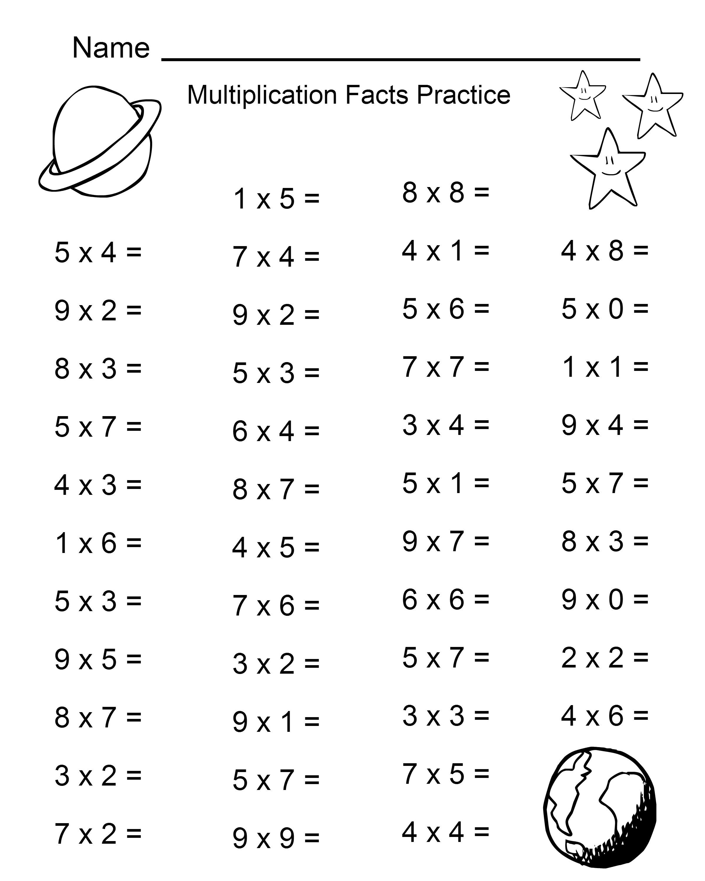 Free 4th Grade Math Worksheets Printable