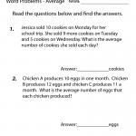 4th Grade Math Word Problem Worksheet