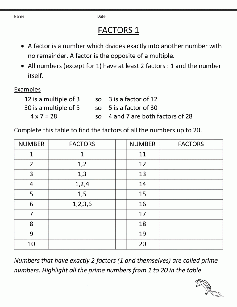 4th Grade Worksheets