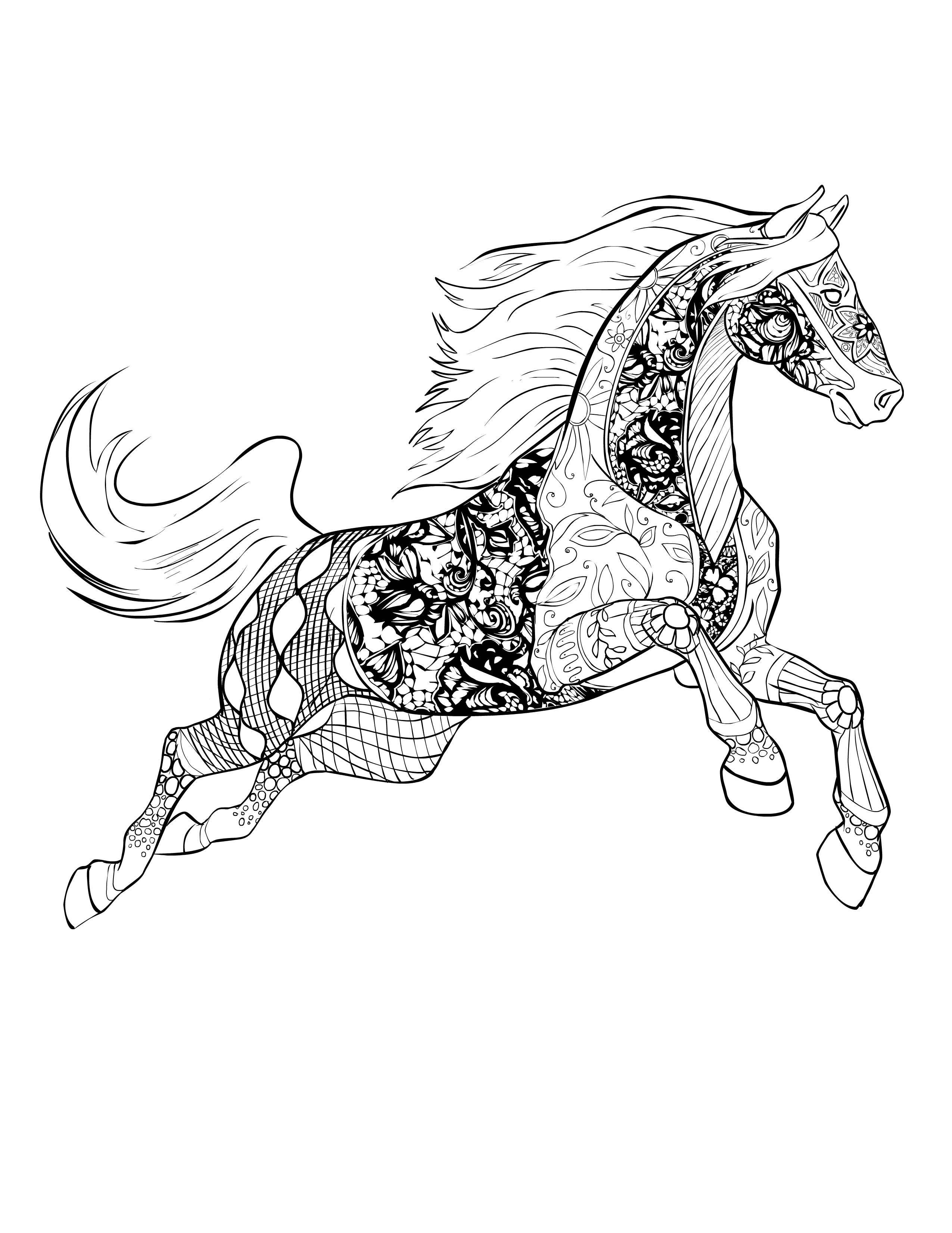 Download Horse Coloring Pages For Adults Best Coloring Pages For Kids