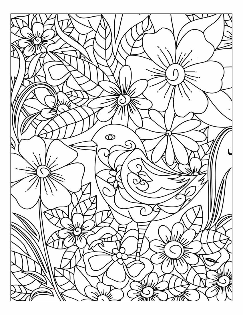 Download Floral Coloring Pages for Adults - Best Coloring Pages For ...