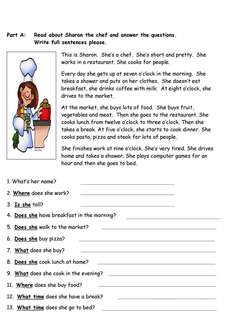 Reading Comprehension Worksheets Best Coloring Pages For Kids