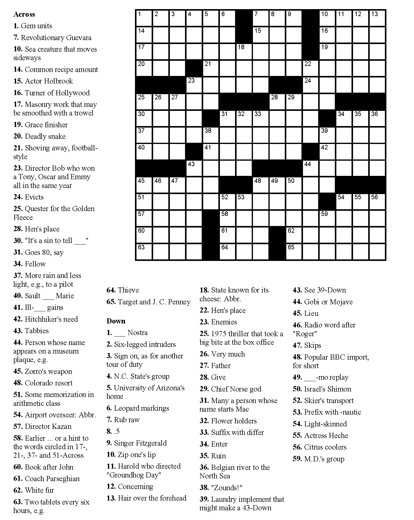 free adult crossword puzzle maker