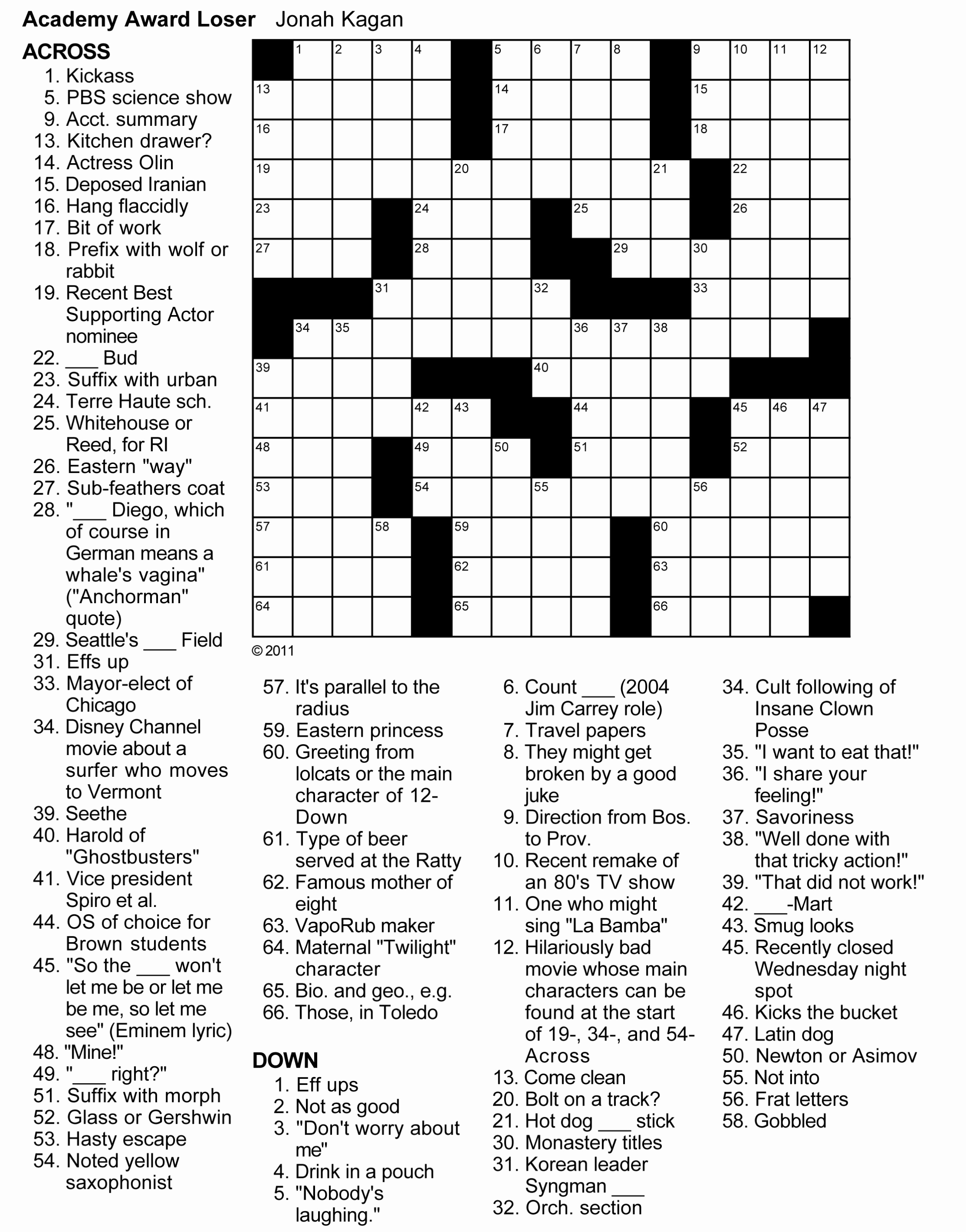 choosy crossword clue