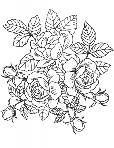 Floral Coloring Pages for Adults - Best Coloring Pages For Kids