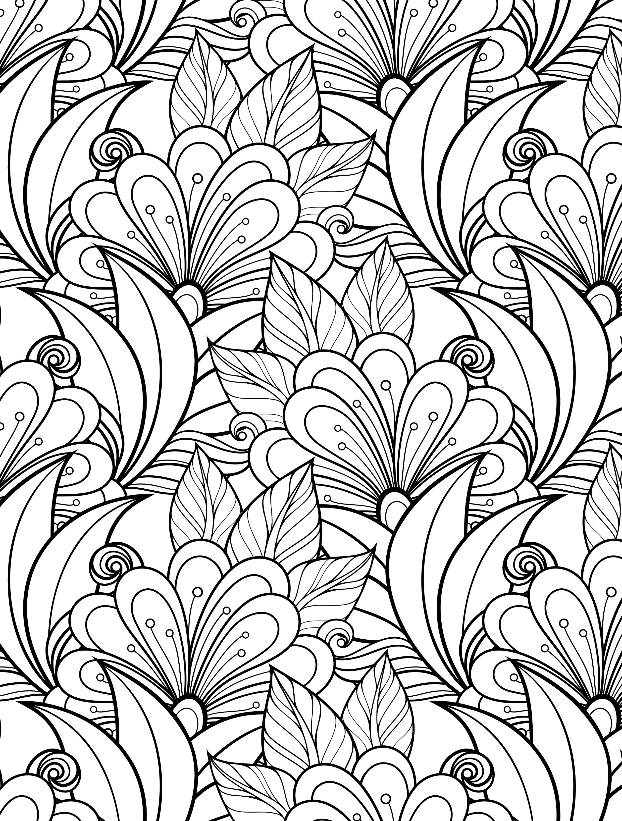 Download Floral Coloring Pages for Adults - Best Coloring Pages For Kids