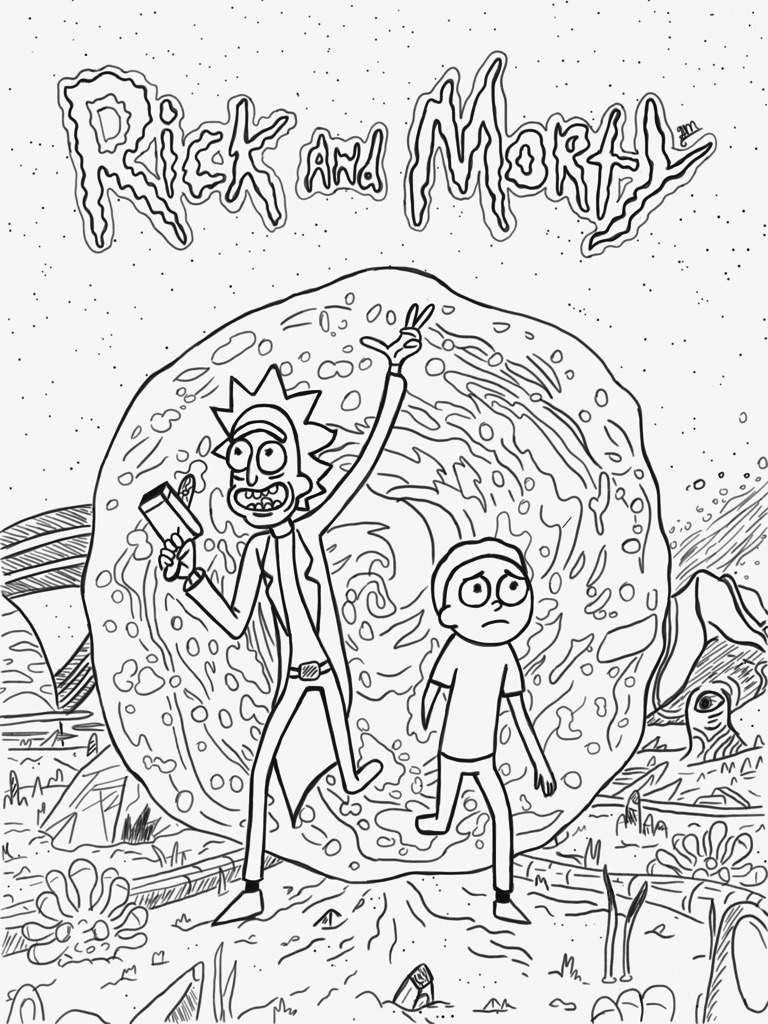 Rick And Morty Coloring Pages - AeroGrafiaOnline