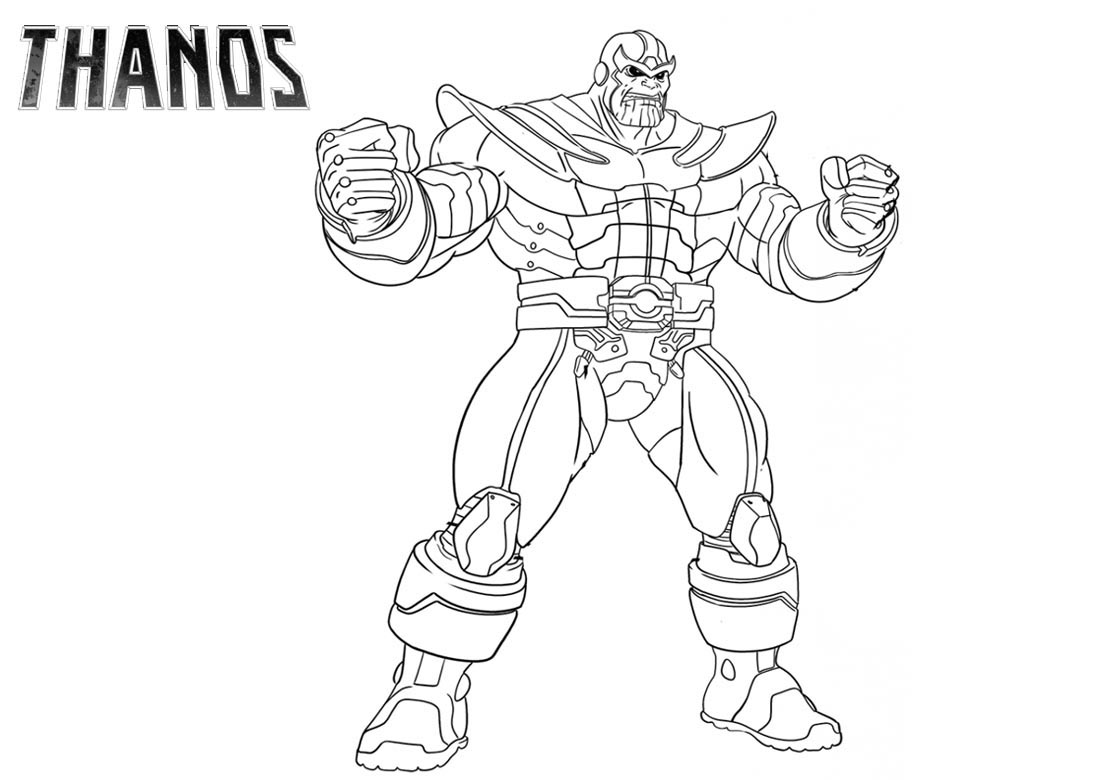 473 Cartoon Fortnite Thanos Coloring Pages for Kindergarten