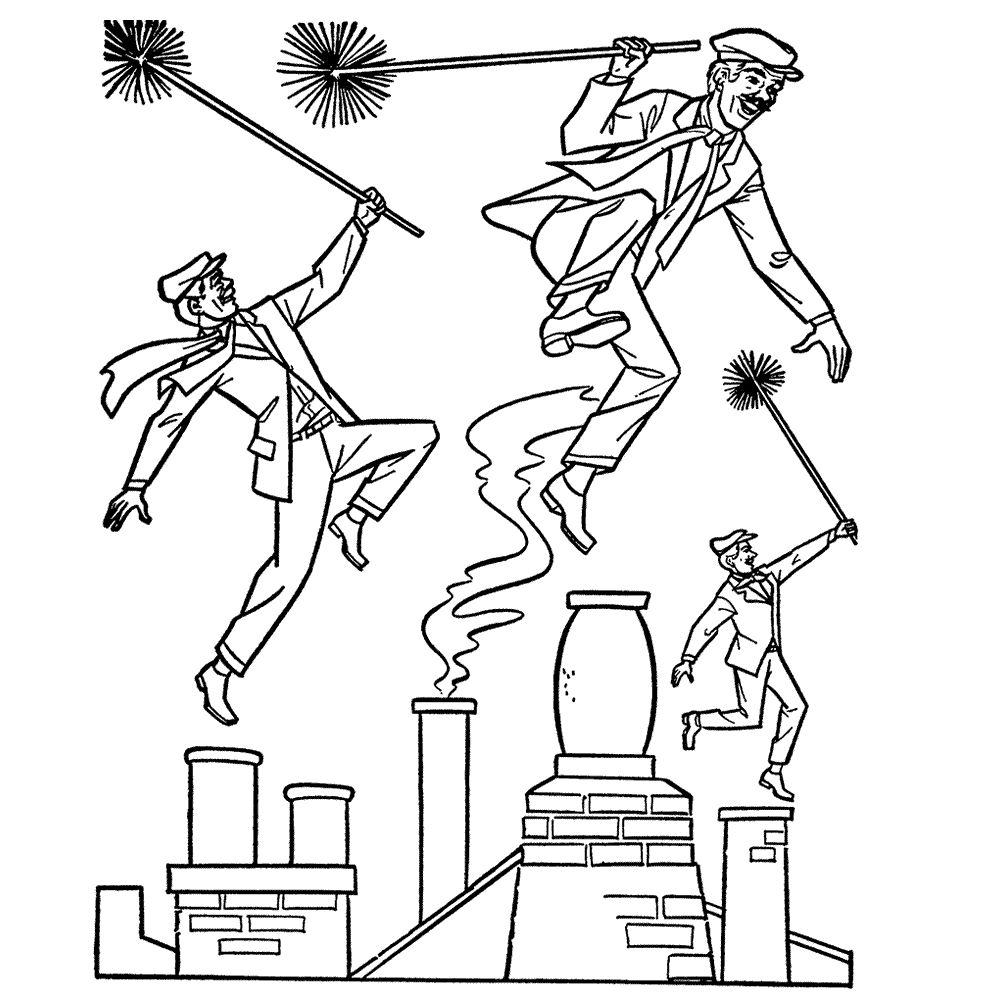 Mary Poppins Coloring Pages Printable