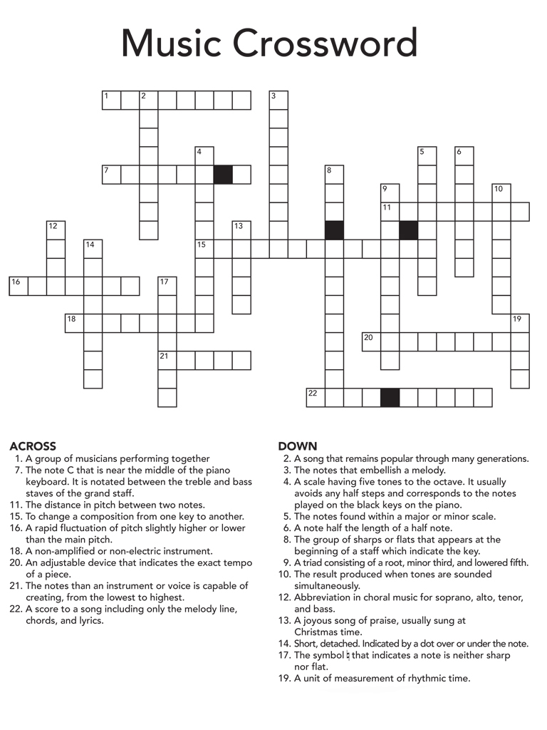 free printable crossword puzzles for adults pdf