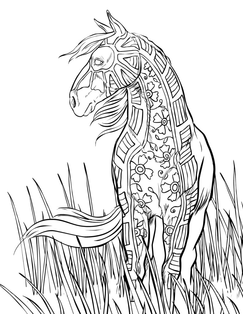 Horse Coloring Pages For Adults Best Coloring Pages For Kids