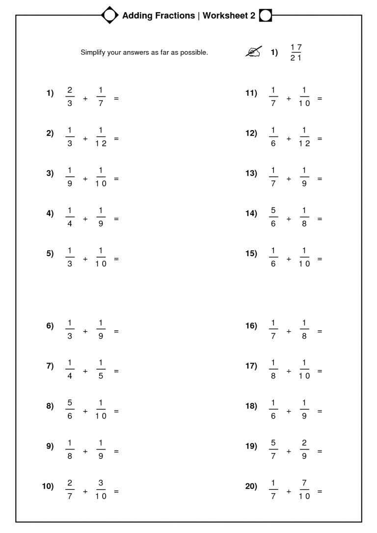 4th Grade Math Worksheets - Best Coloring Pages For Kids