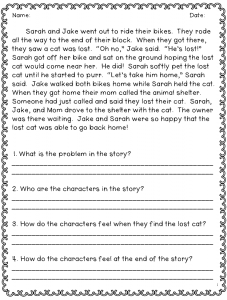 Reading Comprehension Worksheets - Best Coloring Pages For Kids