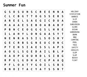 summer word search puzzles best coloring pages for kids