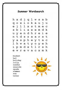 summer word search puzzles best coloring pages for kids